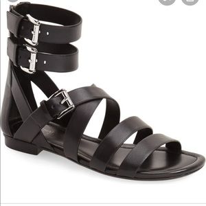 michael kors gladiator zip up buckle sandals NWT